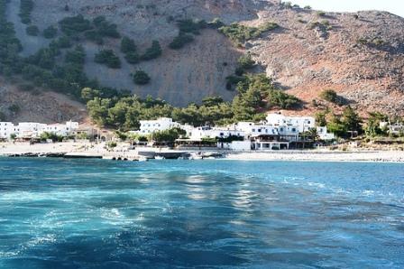 Stay at Agia Roumeli and take the ferry out the next day