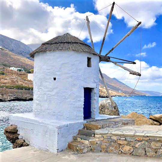 Windmill by the Sea - Amorgos