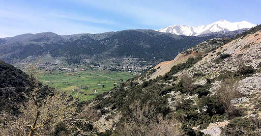 Askifou Plateau with snow in the background, this makes a wonderful day drive from Chania