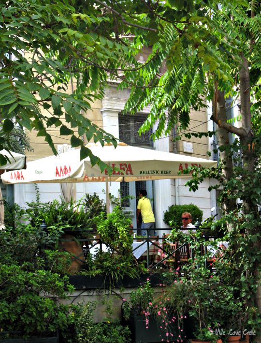 Stay cool in Athens in summer - relax in leafy Plaka and enjoy the local cafe-bars