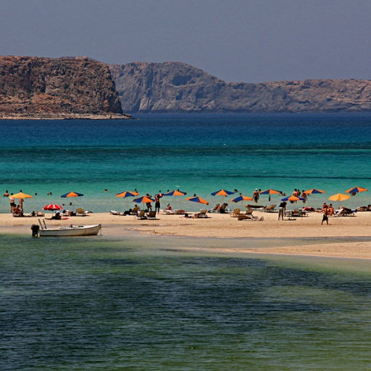 Balos Lagoon is remote and can only be visited by boat, jeep or car