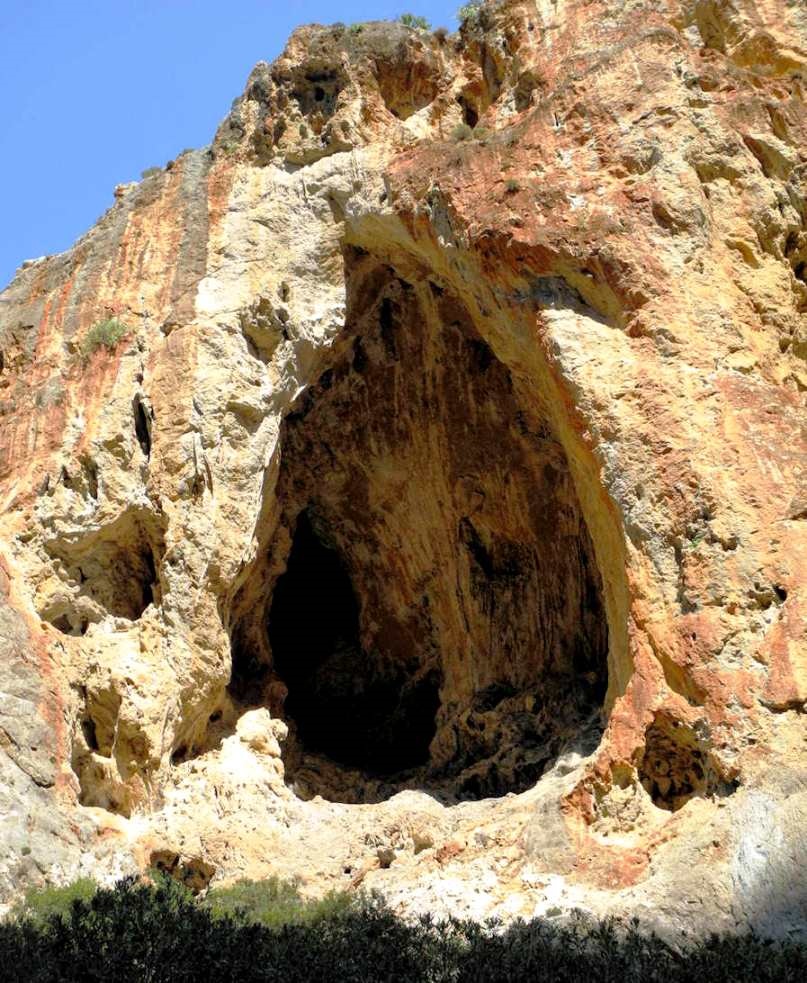 Cave in the Agiofarago Gorge, southern Crete