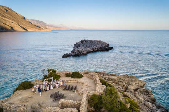 A remote location for a stunning outdoor wedding by Crete for Love (image by Andreas Markakis)