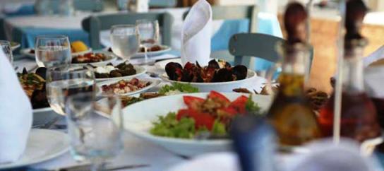 Taverna in Crete by the sea