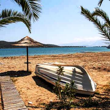Elounda Beach is calm and protected