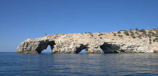 Tripiti - southernmost point of Gavdos - with chair on top (image by  Kostas Limitsios)