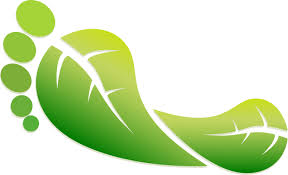 Go green footprint logo