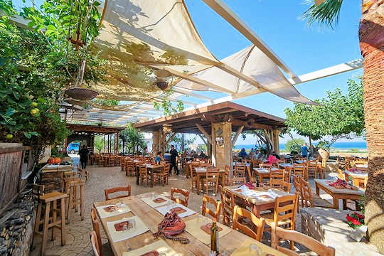 Gramvoussa or Gramvousa or Gramboussa Restaurant is in Kaliviani, Chania, Crete