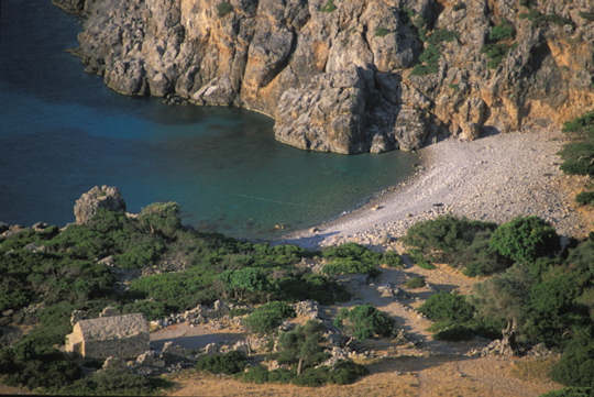 The ancient site of Lissos sits on a remote bay in the south of Crete