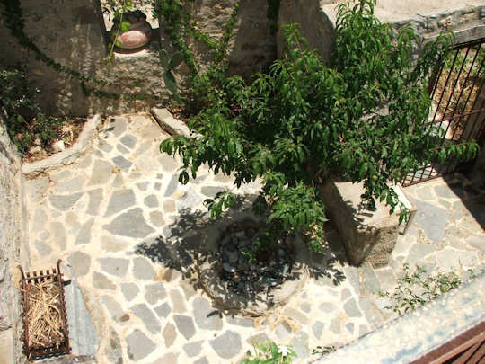 Traditional courtyard in Crete