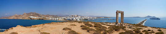 See the 'Portara' or Temple of Apollo near Naxos town (image by TimOve)