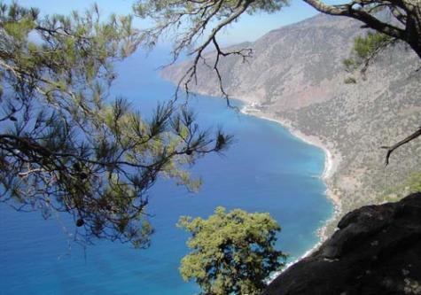 The south coast of Crete