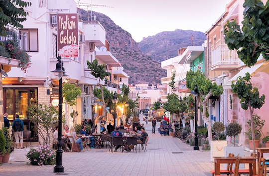 Enjoy the cafes and tavernas of Palaiochora