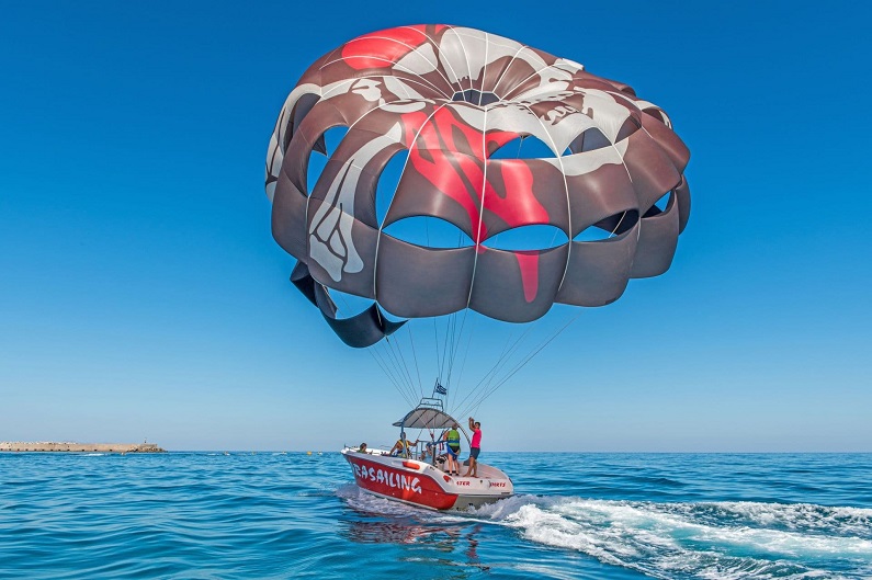 Rethymnon Beach parasailing Rethymno Beach Parasailing