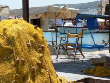 Fishing nets down by the harbour