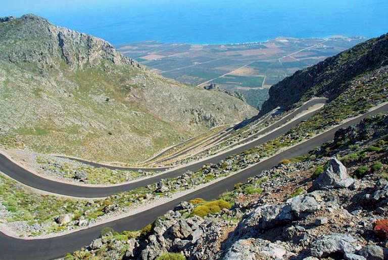 The road to Frangokastello Crete