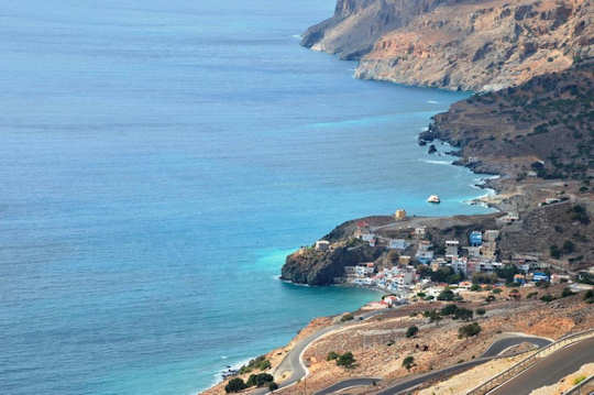 The road to Tris Ekklisies, Crete