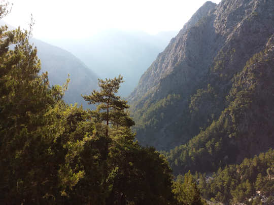 Samaria Gorge is a long deep gorge in the south of the Chania region of Crete