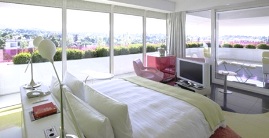 Semiramis Hotel - Kifissia - bedroom interior with views