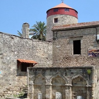 Medieval Windmill Old Rhodes Town