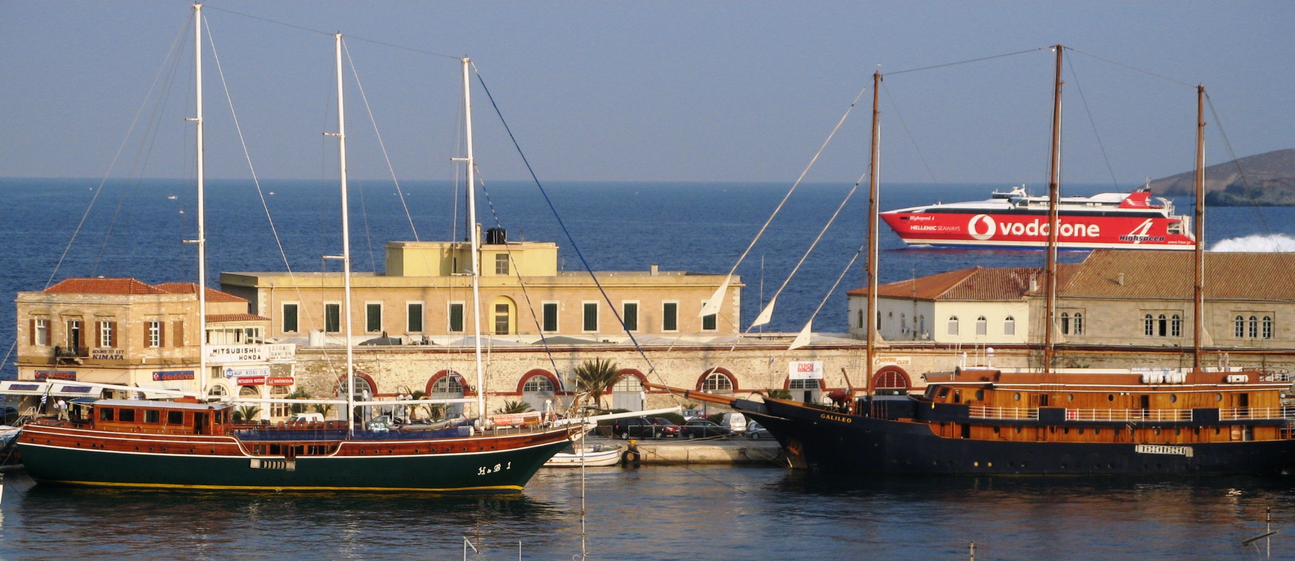 Syros Greece - Ermoupolis Harbour