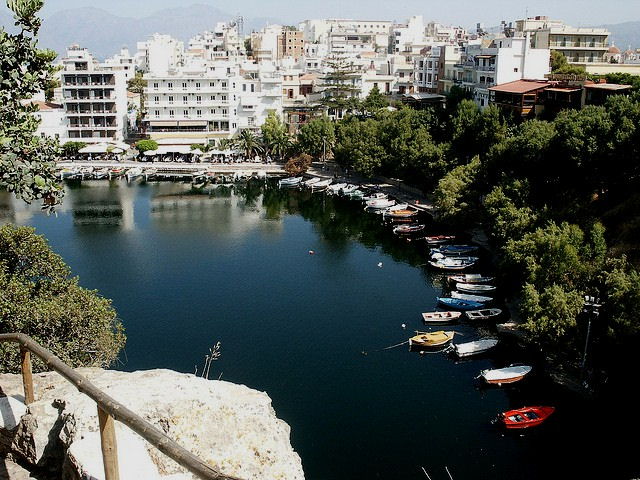 This is Agios Nikolaos in the east of the island