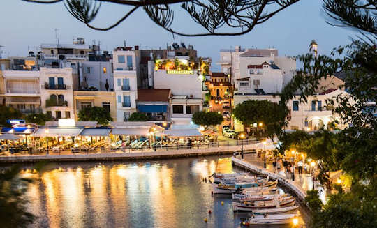 Lake Voulismeni at dusk