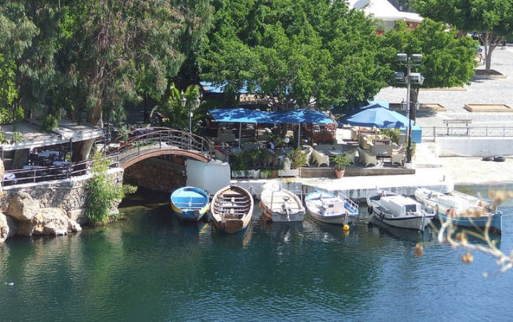 Lake Voulismeni in Agios Nikolaos, Crete