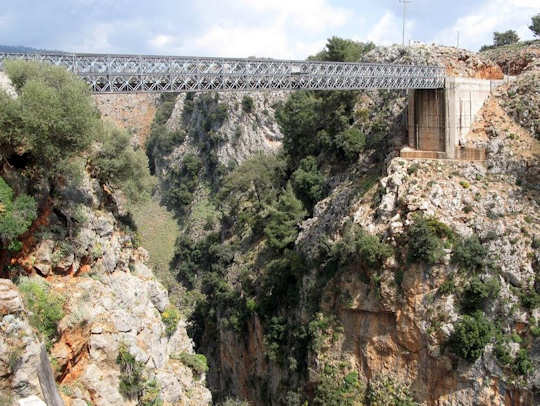 The bridge over Aradena Gorge where the walk starts