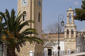 In the centre - town hall and church