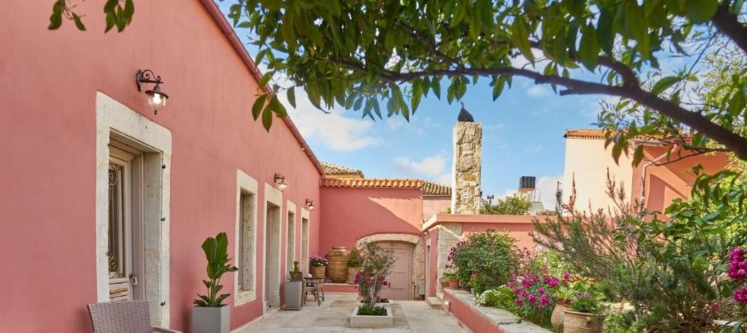 Archontiko Villa Courtyard - Archanes Crete