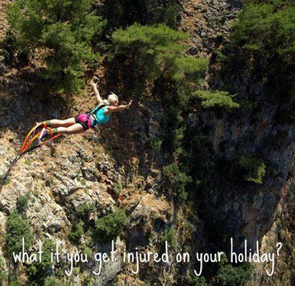 Aradena Gorge in Crete - Bungee Jumping - what if you get injured on your holiday? - for backpackers cheap travel insurance