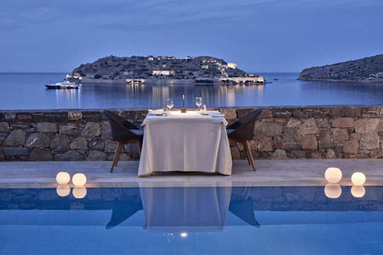 Arrange for private dining with a view to Spinalonga Island