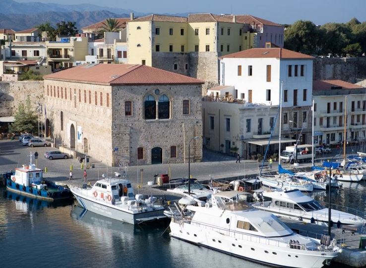 Chania Crete, the Grand Arsenal by the harbour