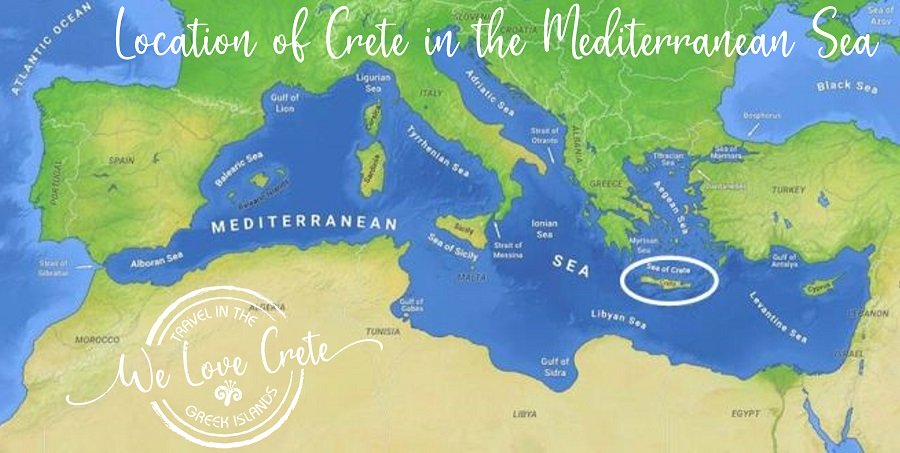 Crete Location Map