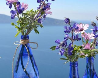 View from a villa in Crete - perfect for a seaside wedding party