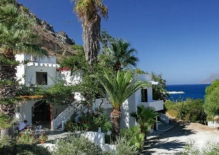 Delfini Hotel Apartments are good budget accommodation right on the beach in Kissamos