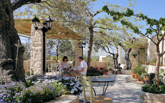 Eleonas Resort courtyard