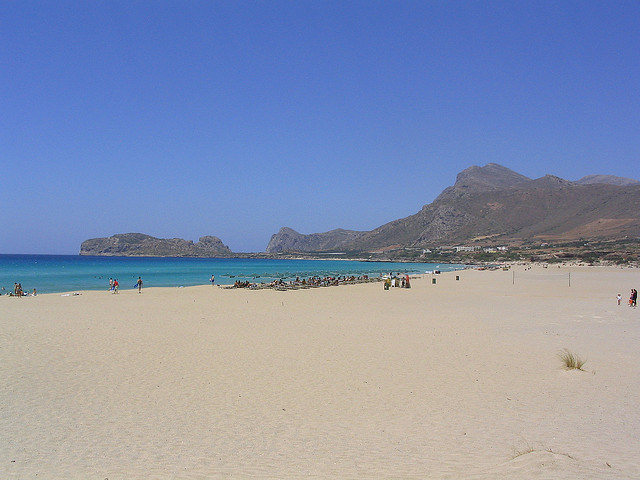 Chania car hire will allow you to get to Falasarna Beach, a large wild beach to the north west of the island