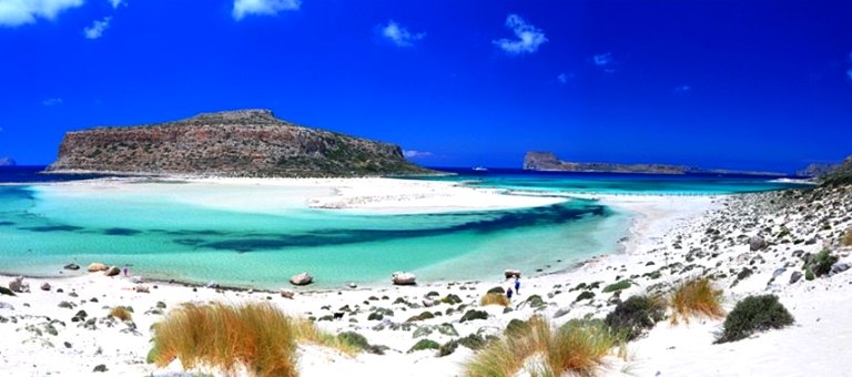 Balos Lagoon, white sand turquoise waters, Crete