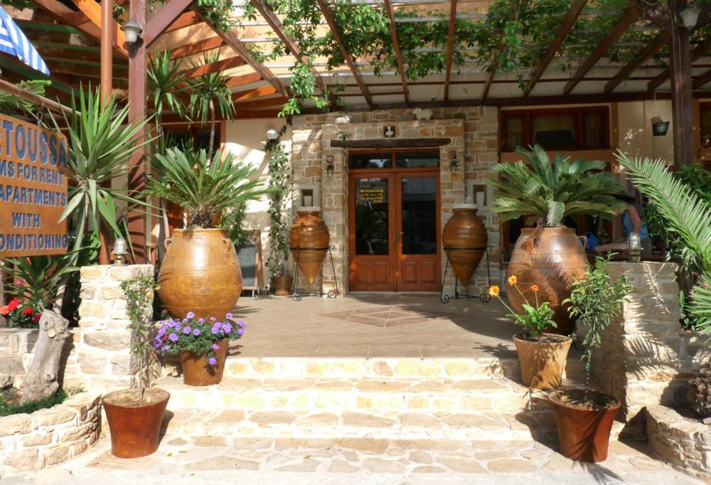 Entrance to Pension Aretoussa in Pitsidia near Matala Crete