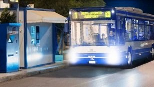 Heraklion City Bus at night