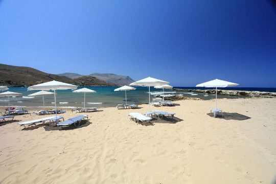 Beach at Kastelli Kissamos in Crete