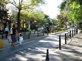 Kifissia central shopping street, north Athens