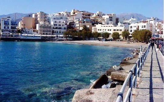 Walk around from town along the coastal path