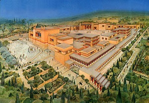 Knossos Palace - an artistic impression