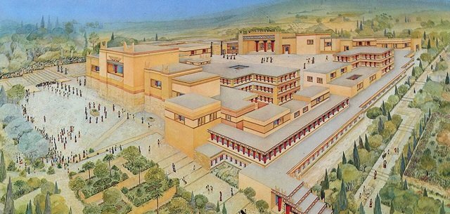 Knossos Palace - an artistic impression