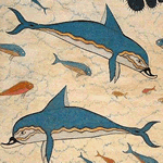 Dolphin Fresco from Knossos