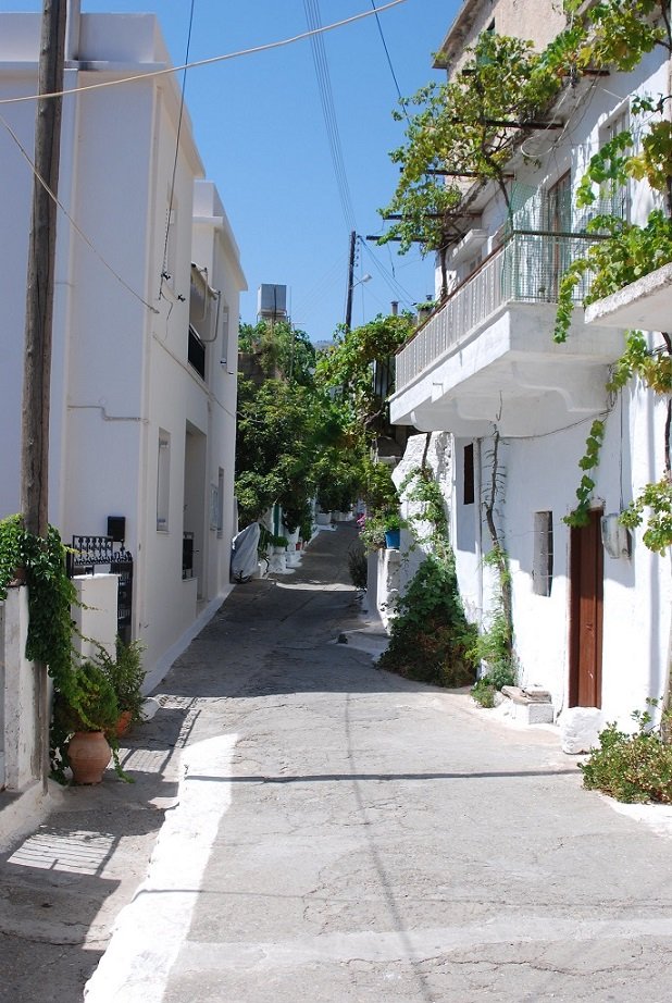 Steep streets of the village