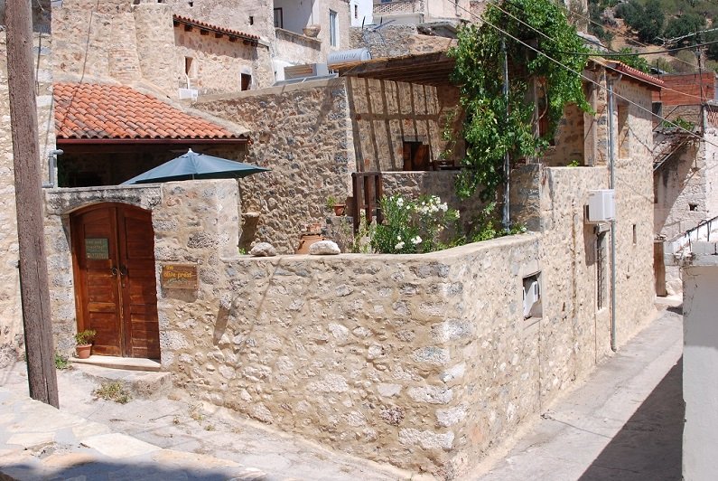 A recently restored village home in eastern Crete